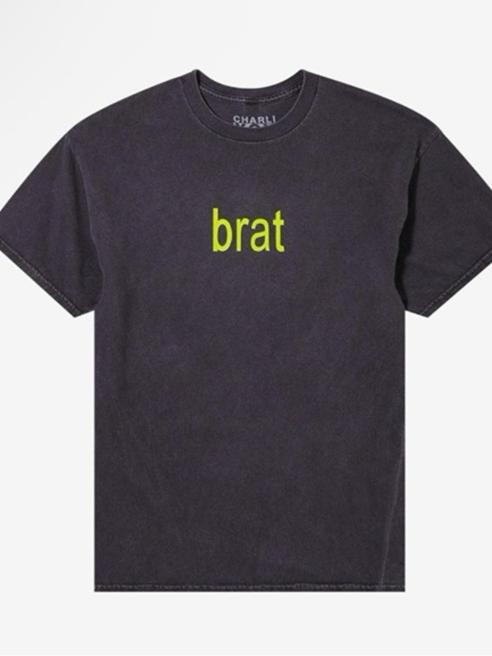 NWOT- CHARLI XCX ‘brat' Unisex Graphic Tee Hot Topic- Charcoal Black